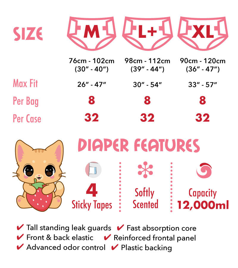 Omutsu Purrfection Adult Diapers