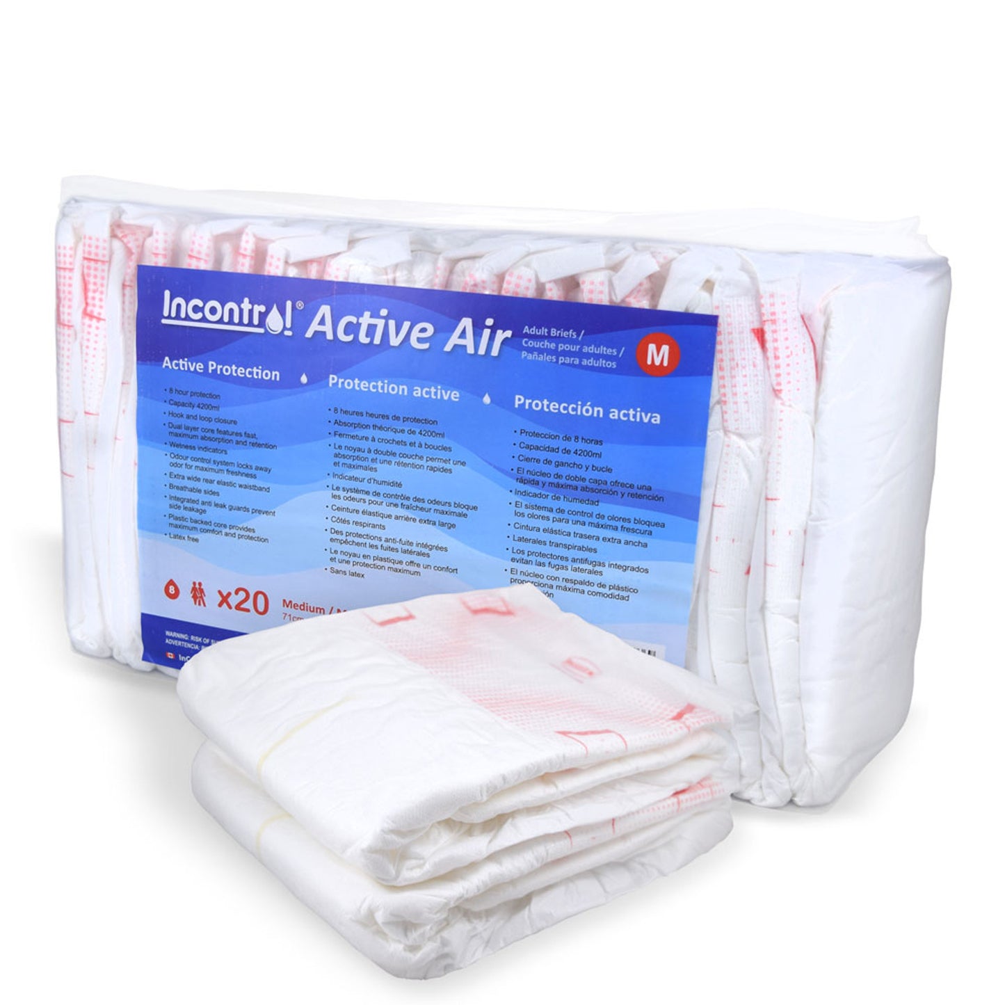 Active Air Incontinence Briefs